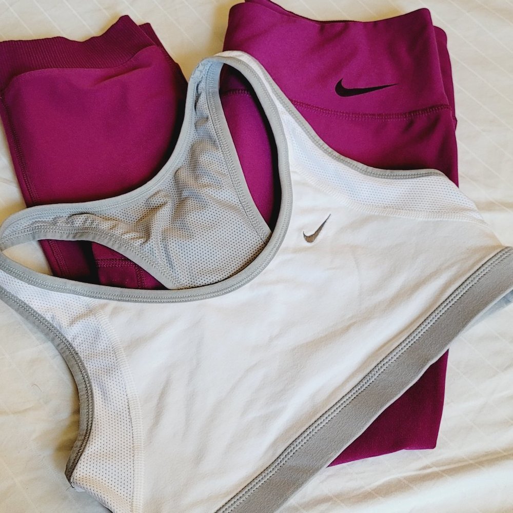Nike Crops and Sports Bra Size Medium